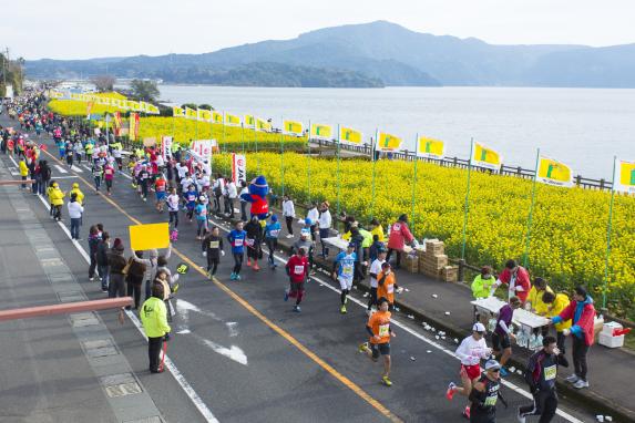 Ibusuki Nanohana Marathon / 菜の花マラソン1