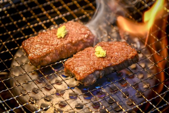 Barbeque of Kuroushi beef wagyu/ 黒牛の焼肉