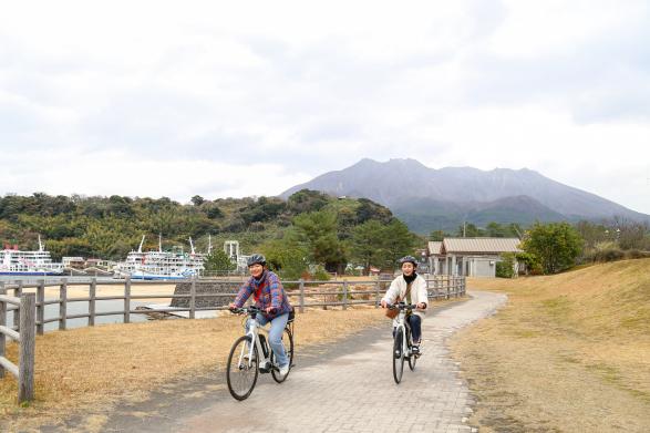 桜島　サイクリング3