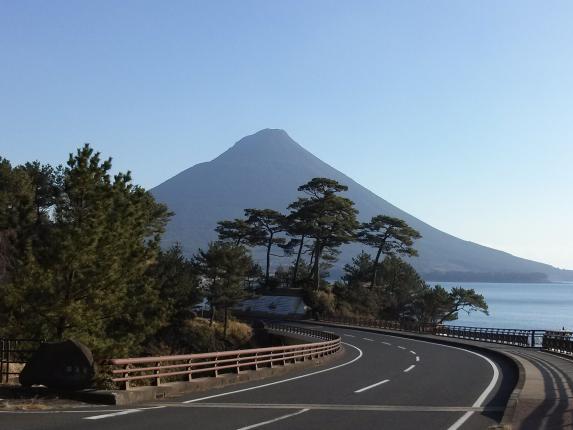 Mt. Kaimon / 瀬平公園から開聞岳を望む
