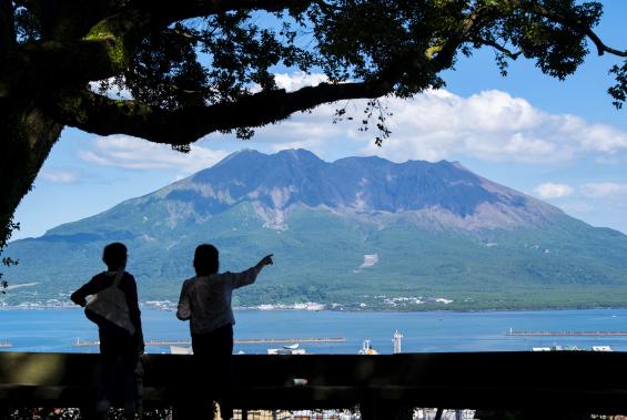 Sakurajima from Shiroyama Observatory