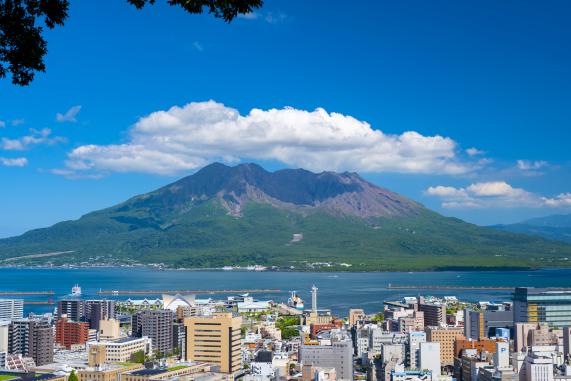 Sakurajima from Shiroyama Observatory