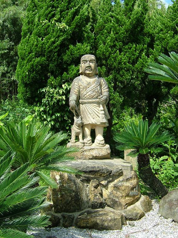 Statue of Saigo at Unagi Onsen  / 区営鰻温泉西郷隆盛銅像