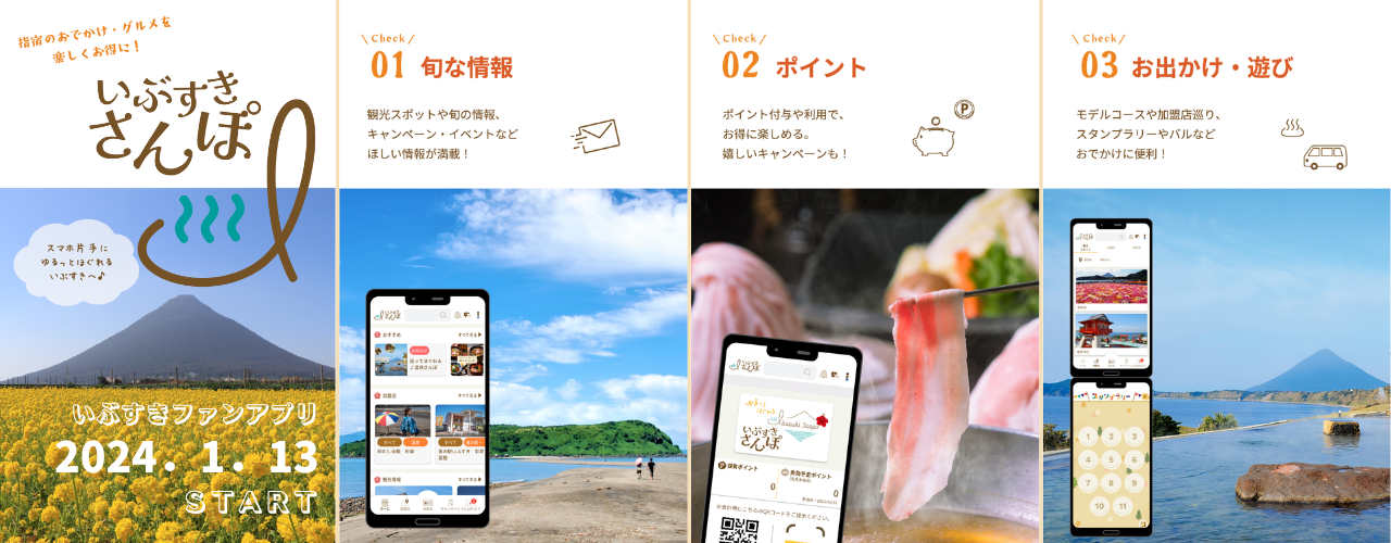 【指宿市】いぶすきファンアプリ「いぶすきさんぽ」誕生！-2