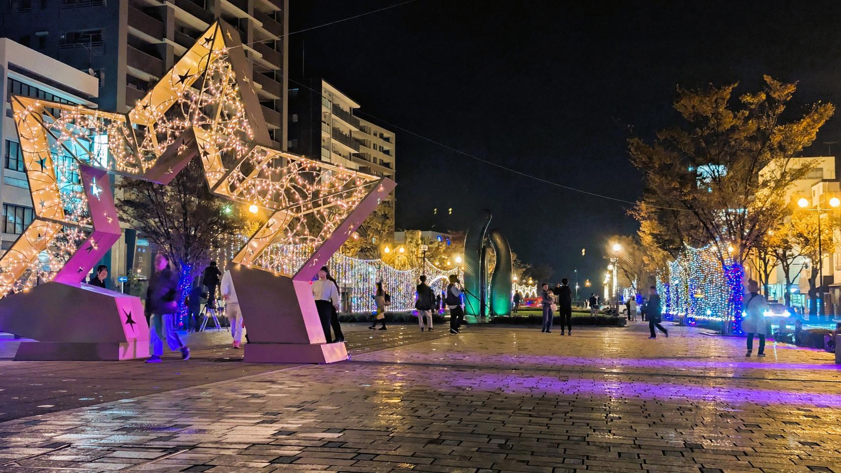 みなと大通り公園イルミネーション-3