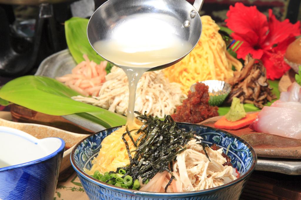鶏飯を堪能♪
