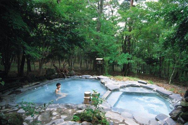 Outdoor bath in a virgin forest-1