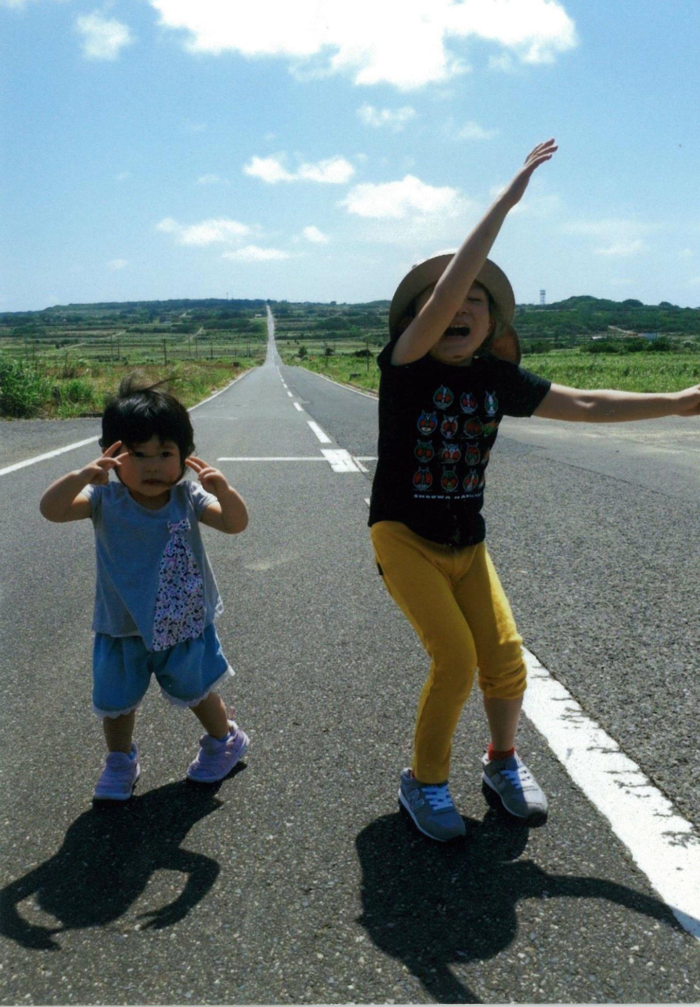 #サトウキビ畑の一本道&nbsp;#喜界島(喜界町)-1