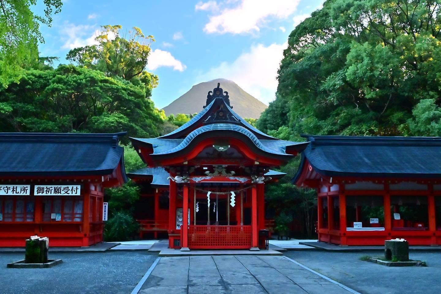 #枚聞神社&nbsp;#開聞岳&nbsp;#指宿市-1
