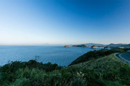  高崎山から薩摩半島 