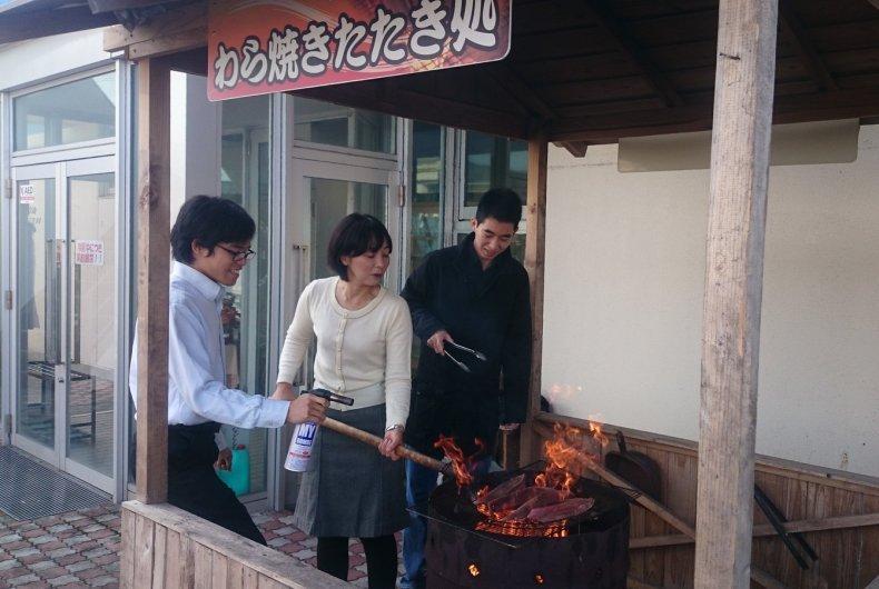 かつおのわら焼き体験-1