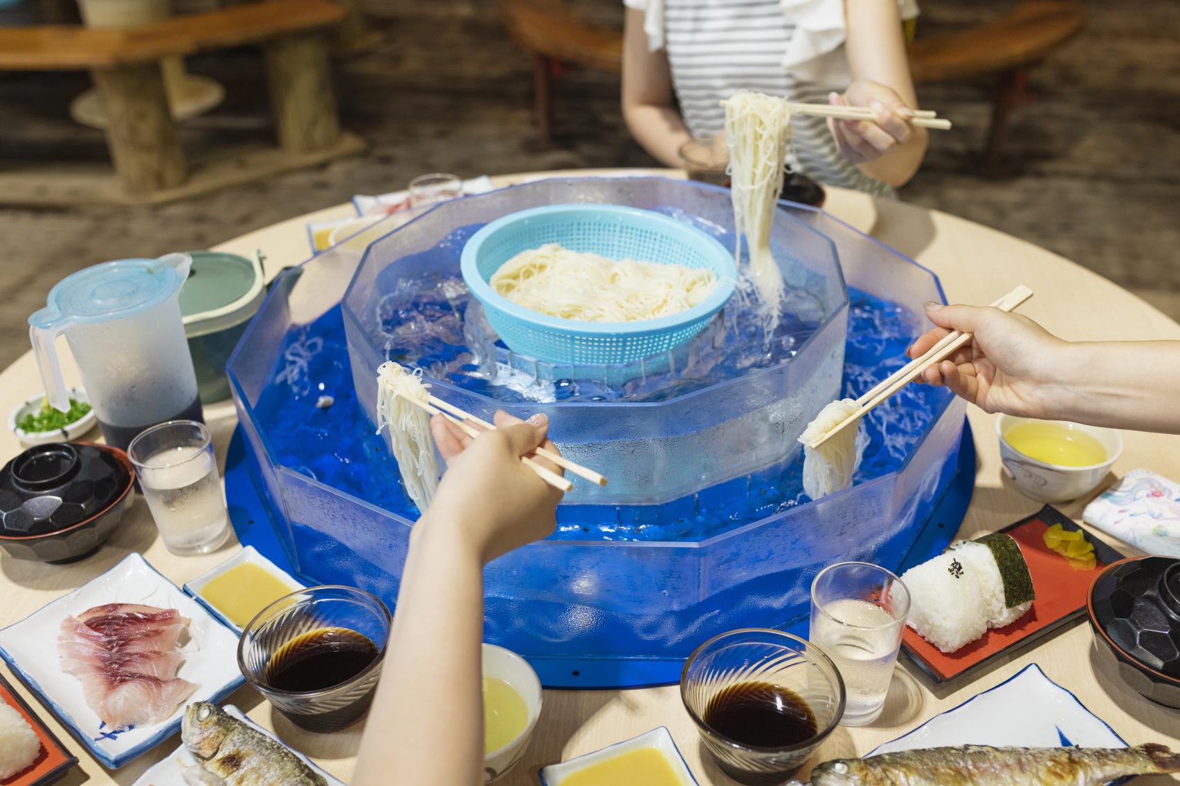 The birthplace of the rotary serving table for somen noodles, Tosen Valley-0