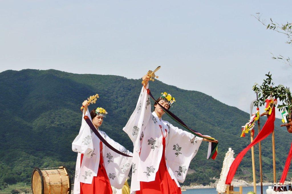 肝屬郡肝付町岸良 ‘納貢西東’(nagosidon)　夏越祭典-0