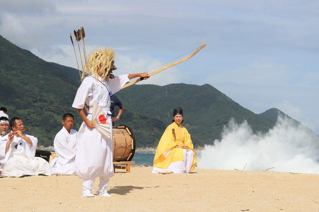 肝屬郡肝付町岸良 ‘納貢西東’(nagosidon)　夏越祭典-1