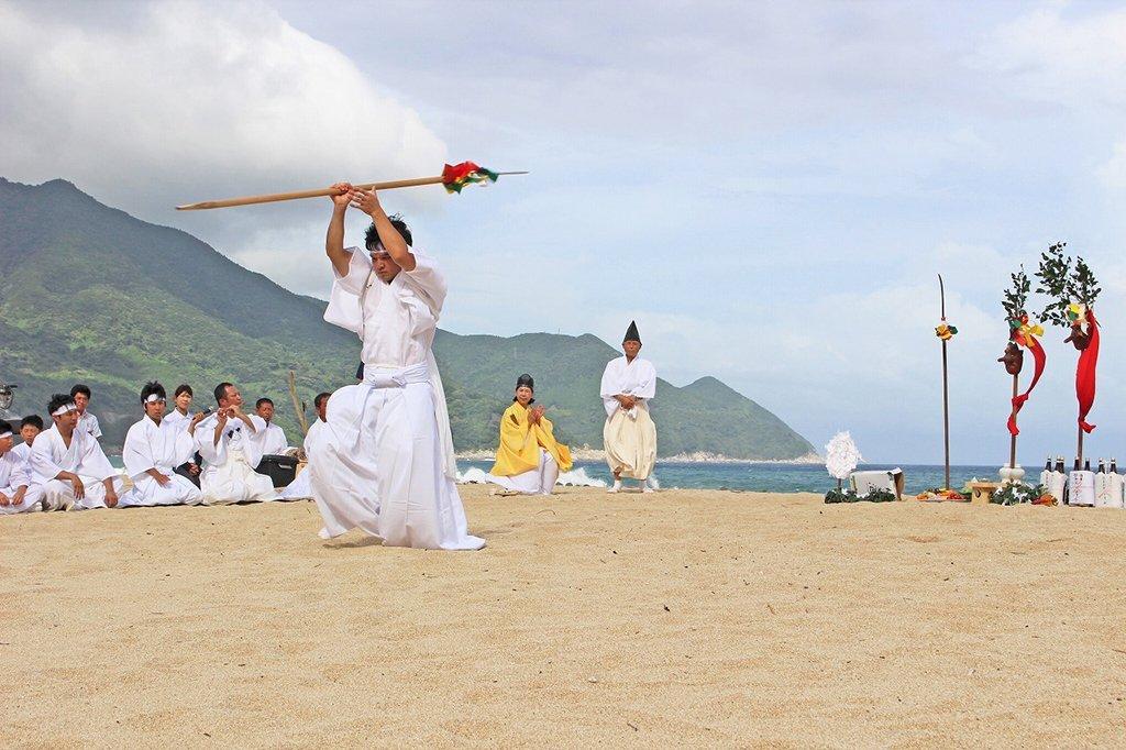 肝屬郡肝付町岸良 ‘納貢西東’(nagosidon)　夏越祭典-2