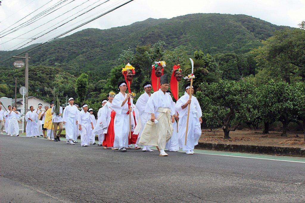 肝屬郡肝付町岸良 ‘納貢西東’(nagosidon)　夏越祭典-3