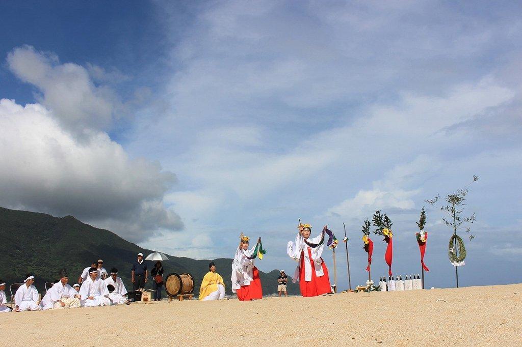 肝屬郡肝付町岸良 ‘納貢西東’(nagosidon)　夏越祭典-5