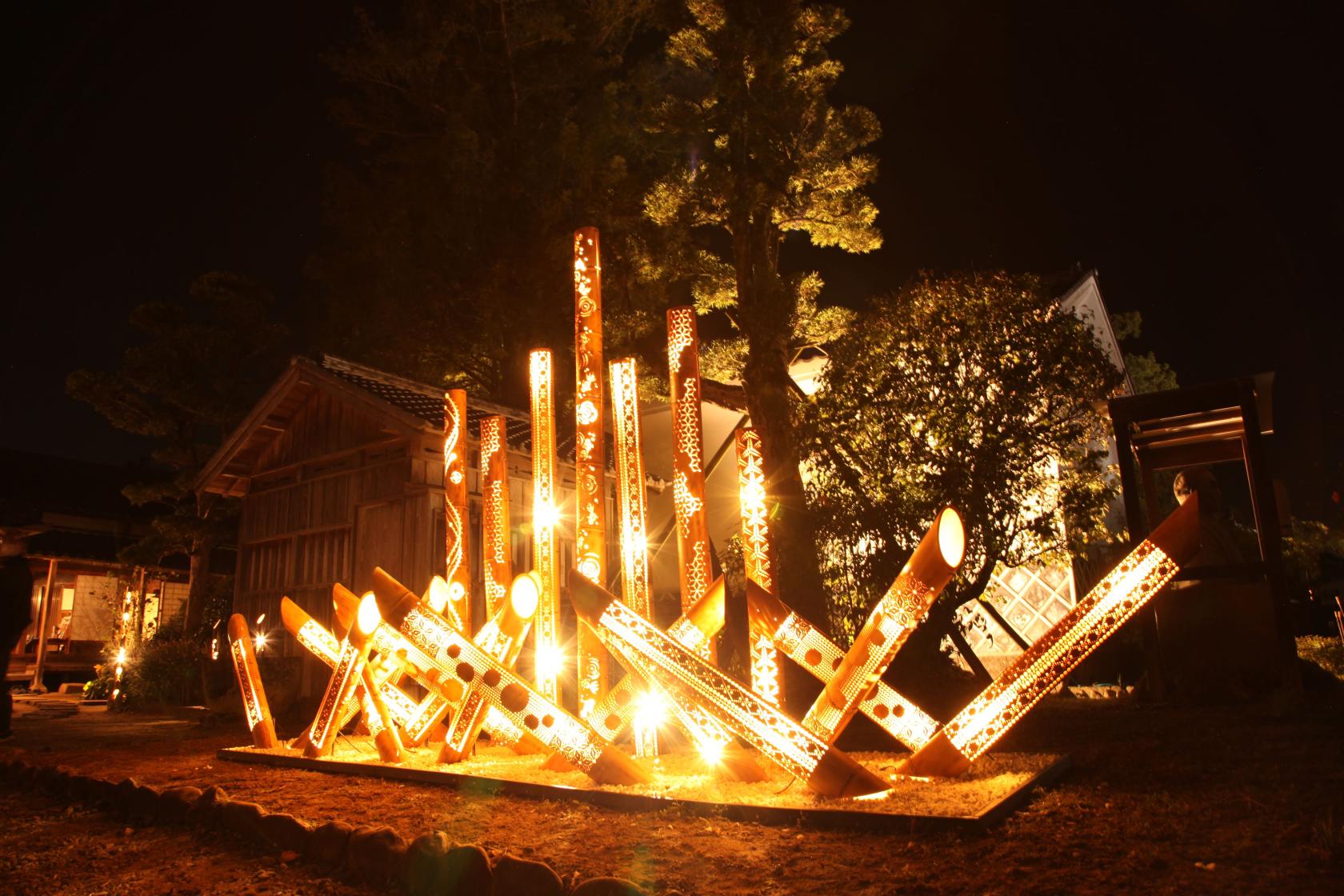 いずみマチ・テラス～竹灯籠でつなぐ光の祭典～　-1