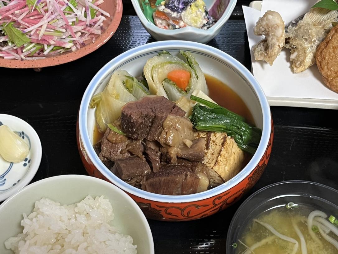 屋久島で縄文牛をいただく-2