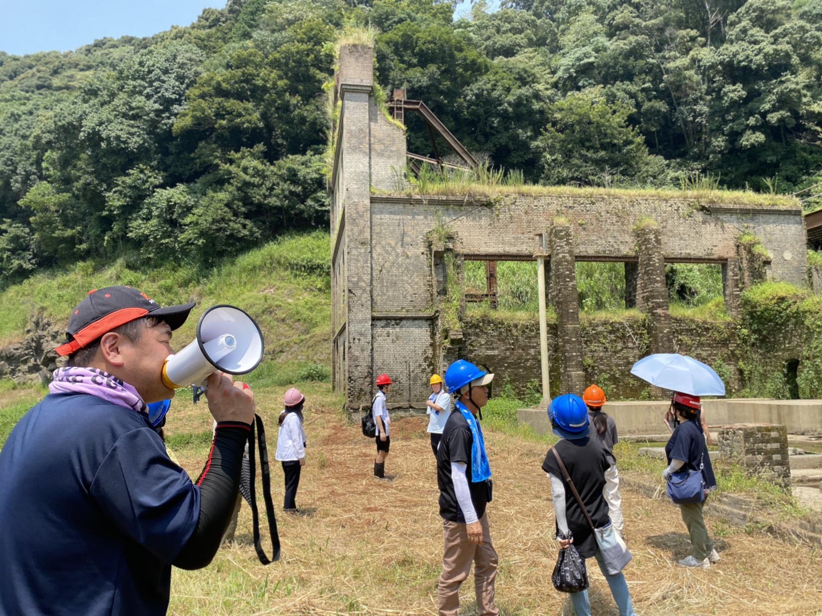 曽木の発電所遺構見学-1
