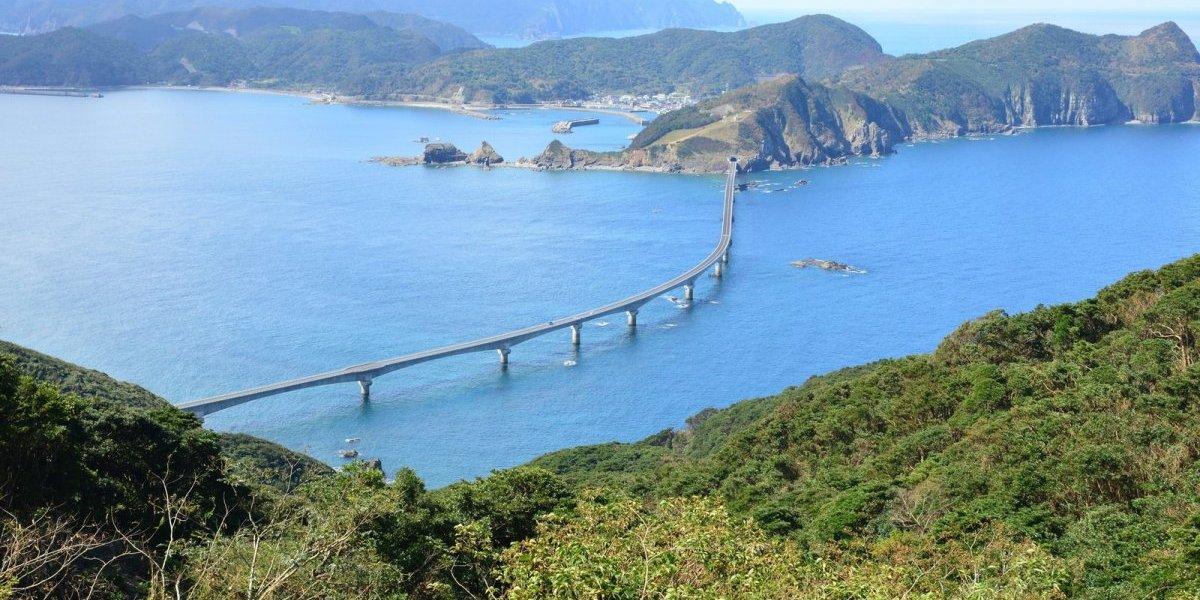 鹿児島県で一番長い！開通したての「甑大橋」-0