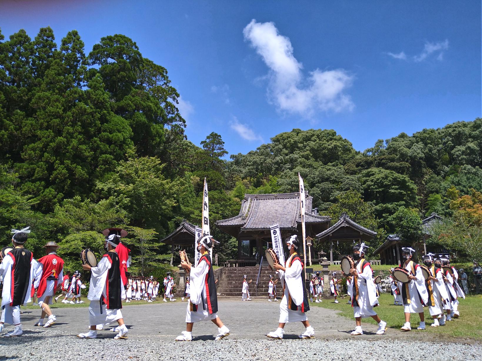 竹田神社の士踊
