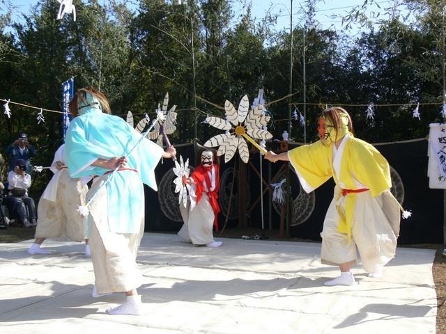 志布志市有明町蓬原　蓬原熊野神社的神舞-0