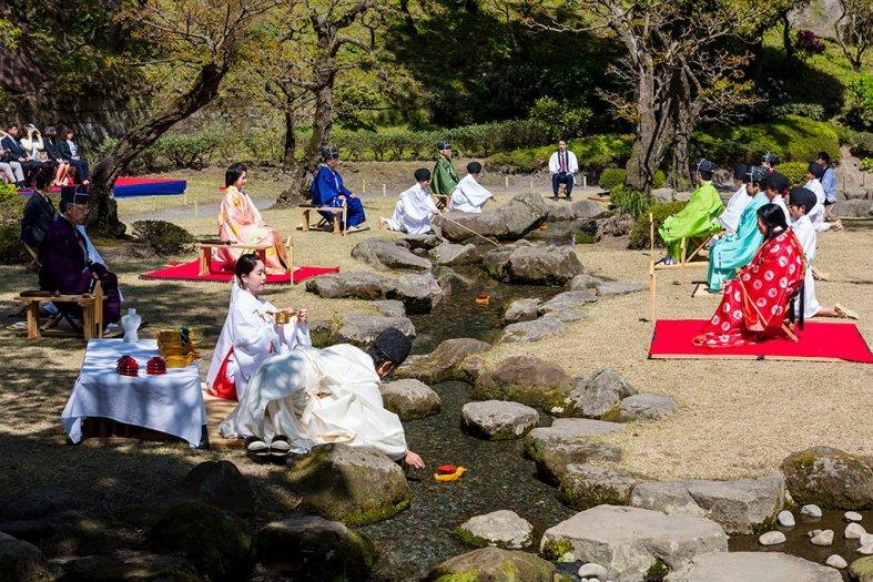仙巌園　曲水の宴-1