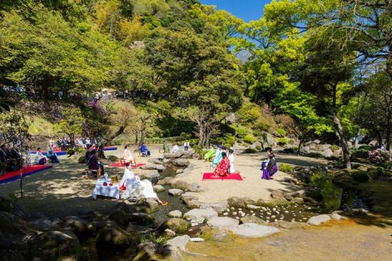 仙巌園　曲水の宴-1