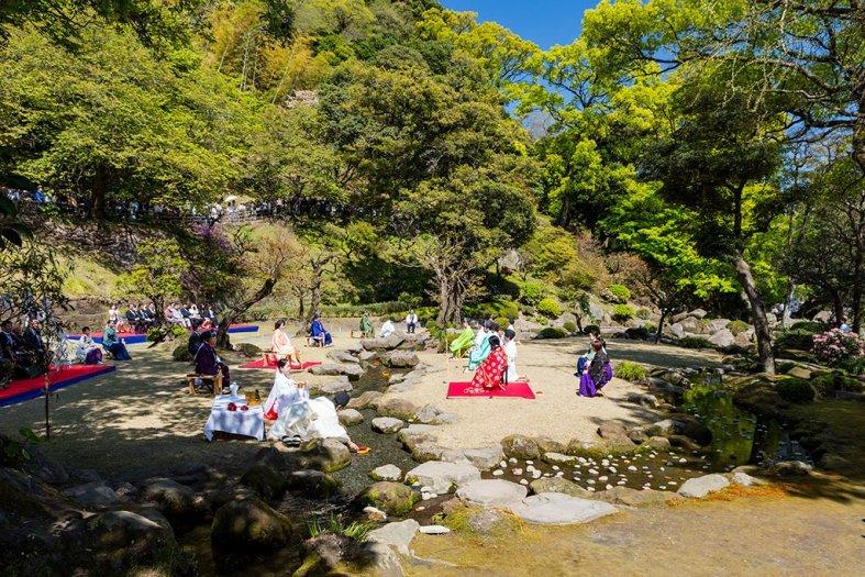 仙巌園　曲水の宴-1