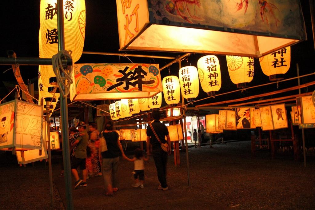 揖宿神社六月灯-1