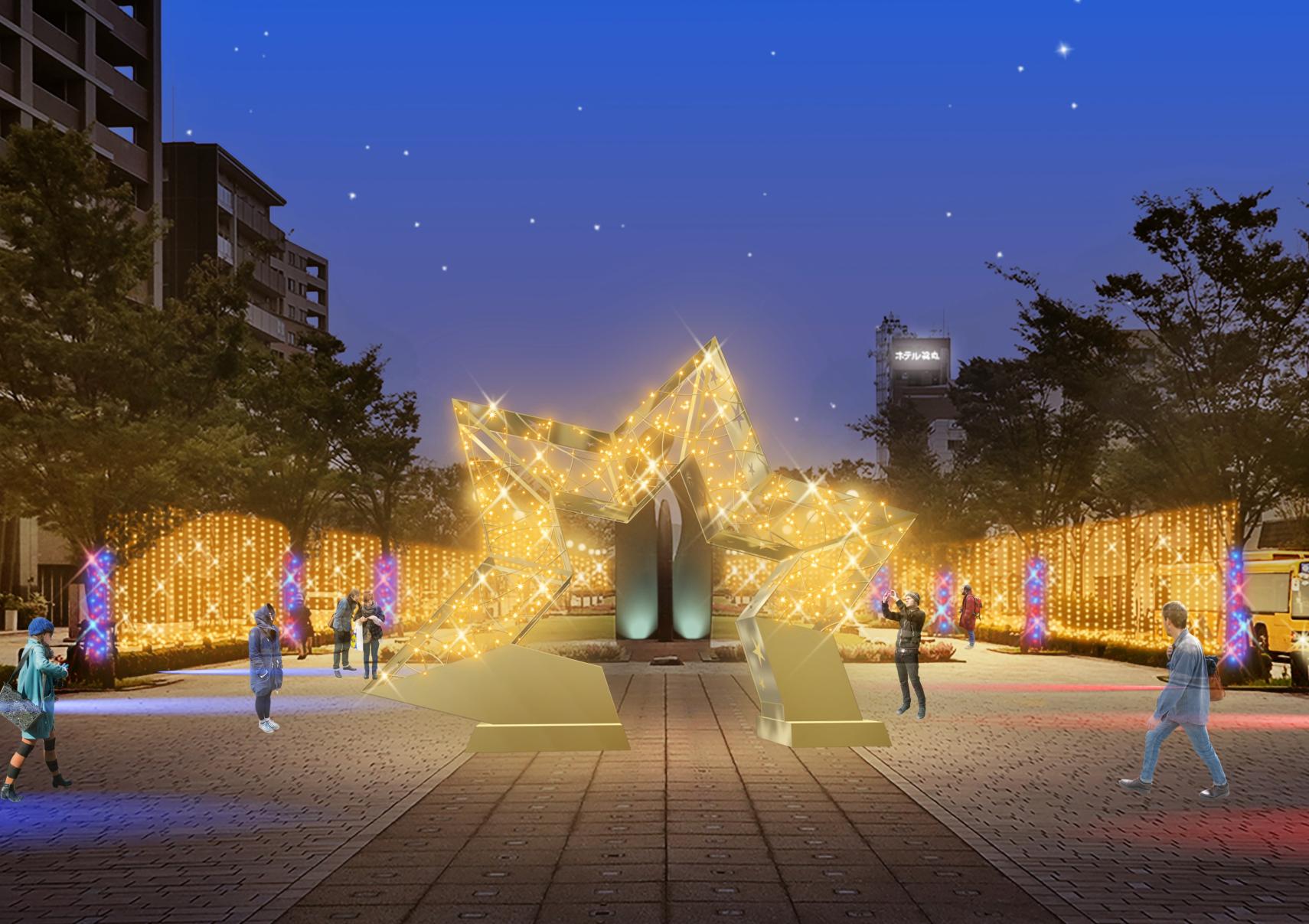 みなと大通り公園イルミネーション-0