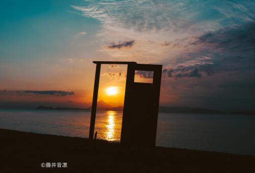 神川ビーチ　影絵の祭典-2