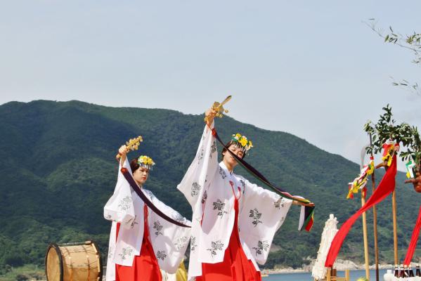 肝屬郡肝付町岸良  ‘納貢西東’(nagosidon)　夏越祭典-0