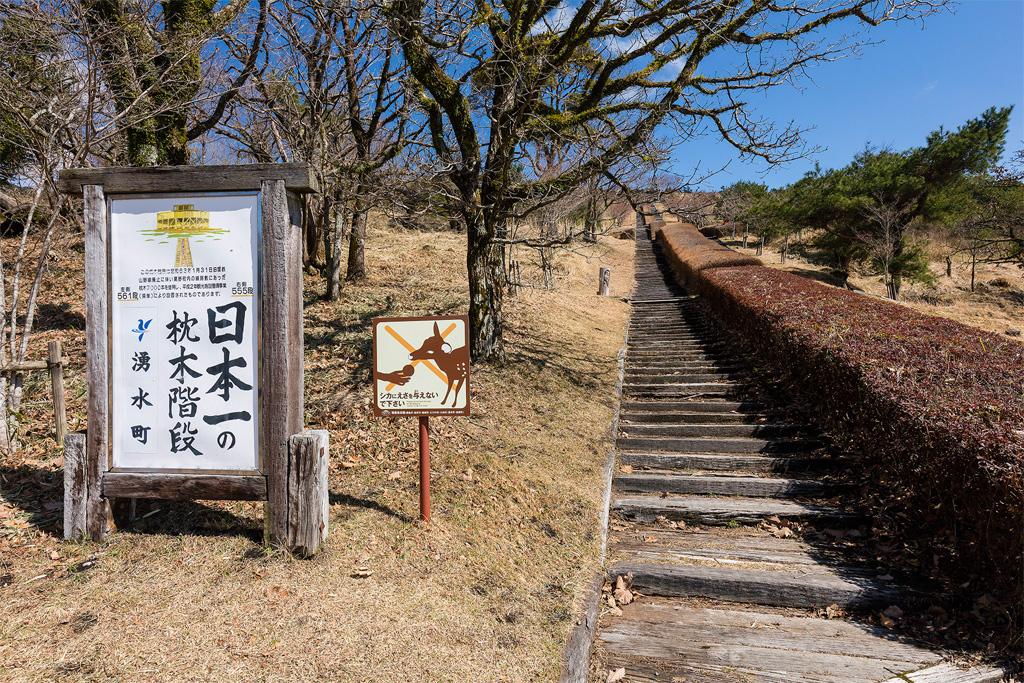 栗野岳枕木台階-5