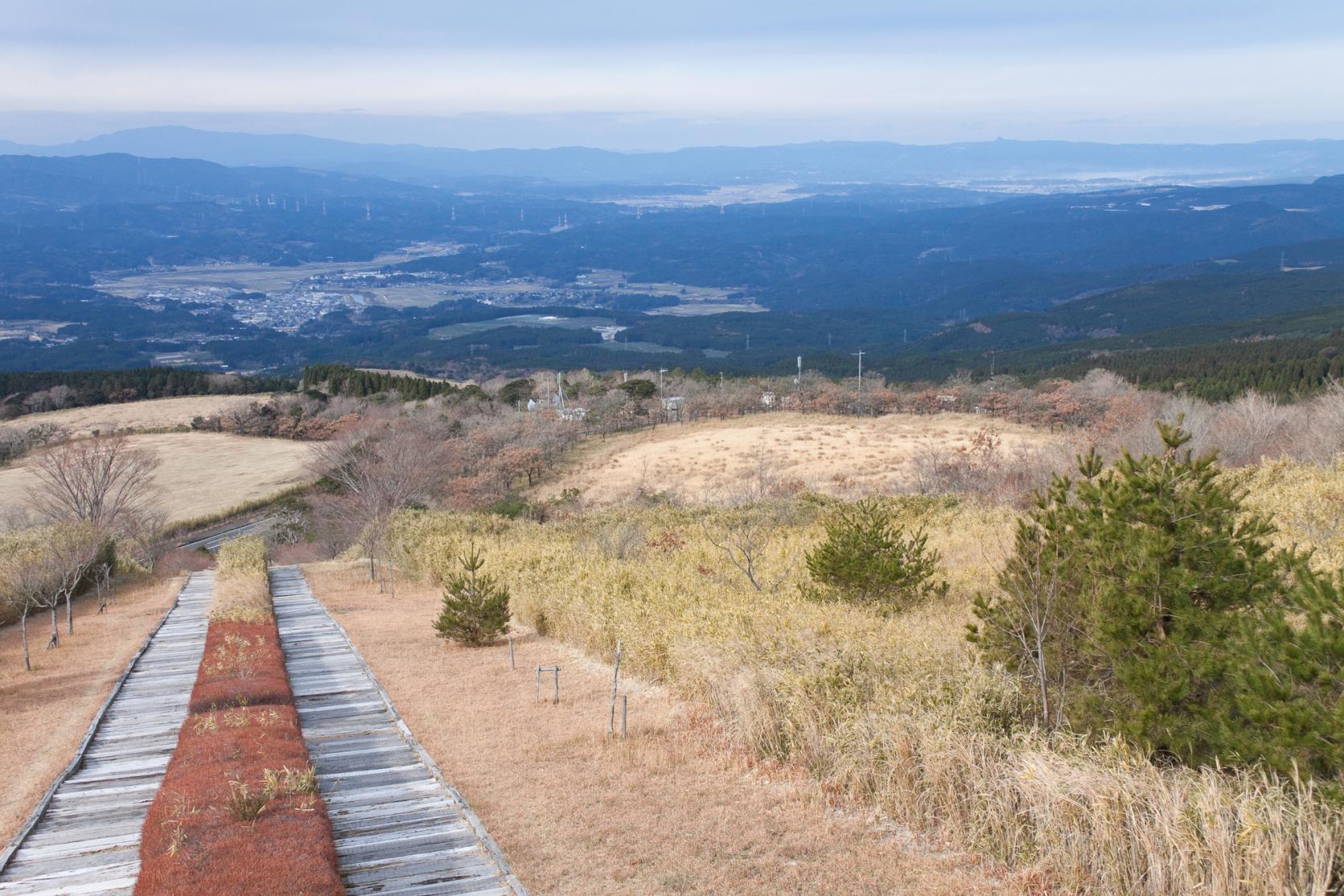 栗野岳枕木台階-3