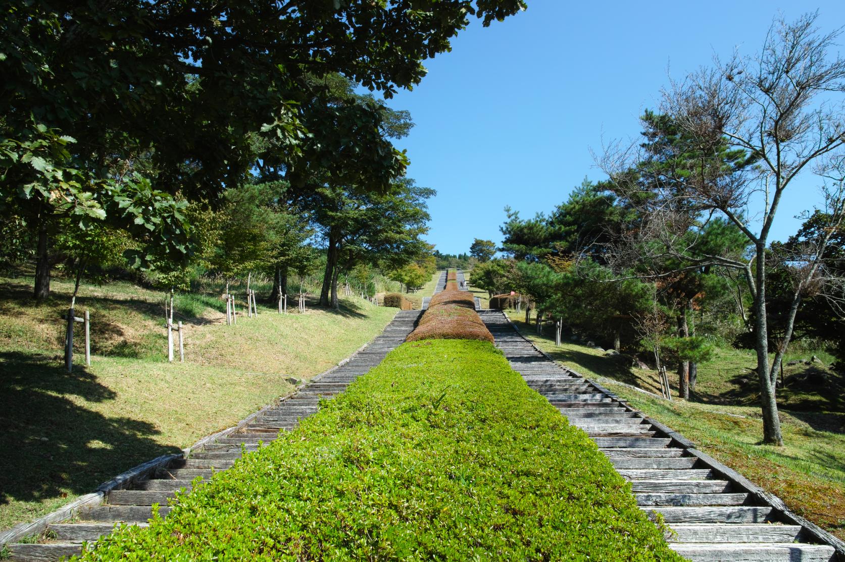 Mt. Kurino sleeper tie stairs-7