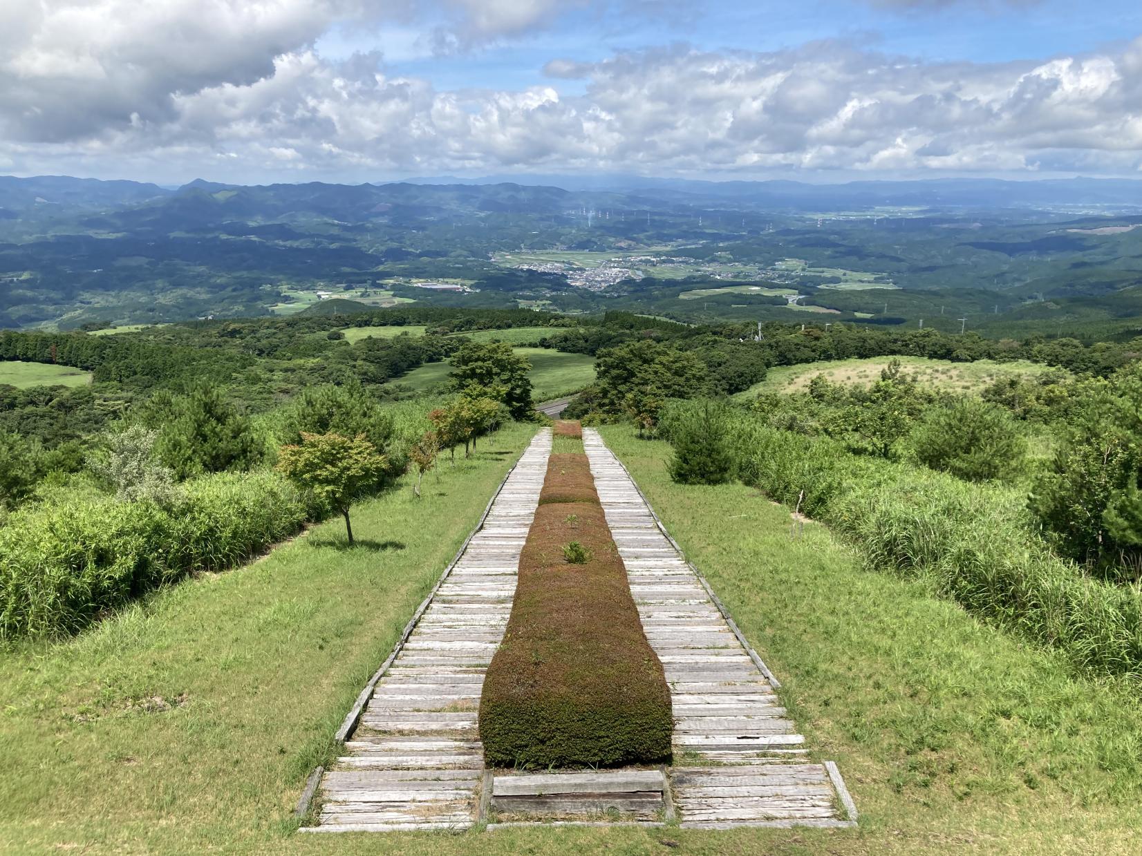 栗野岳枕木台階-0