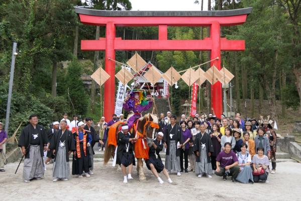 四十九所神社の流鏑馬-8