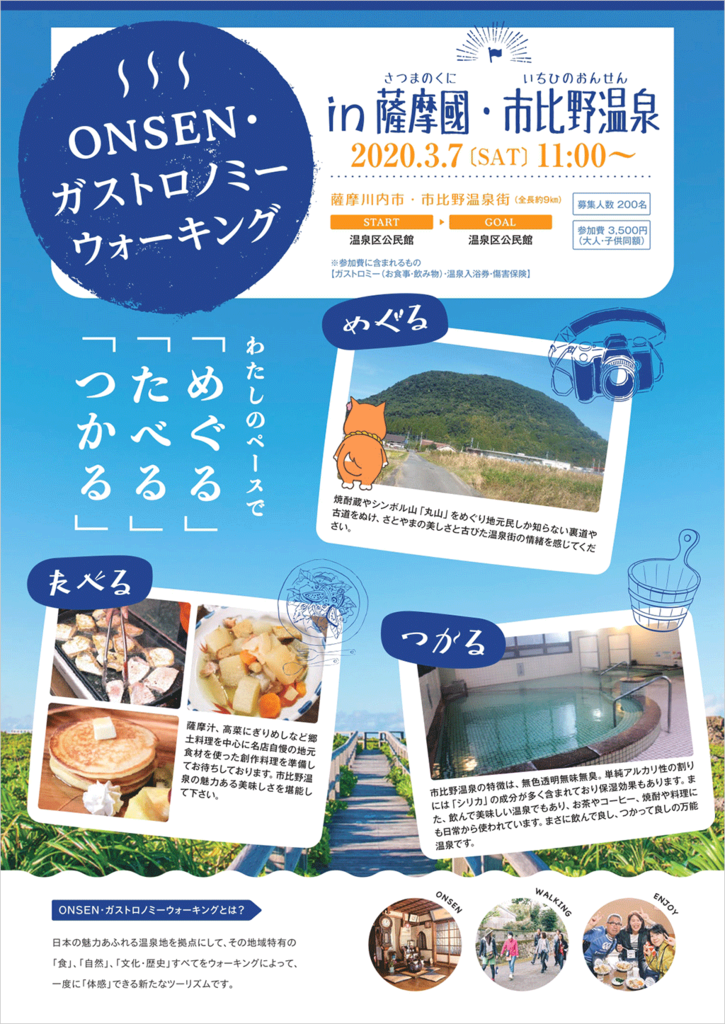 ONSEN・ガストロノミーウォーキングin薩摩國・市比野温泉-1