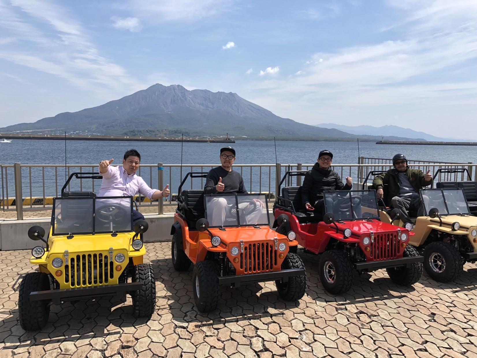 Kagoshima Sightseeing in a Mini Jeep home!-7