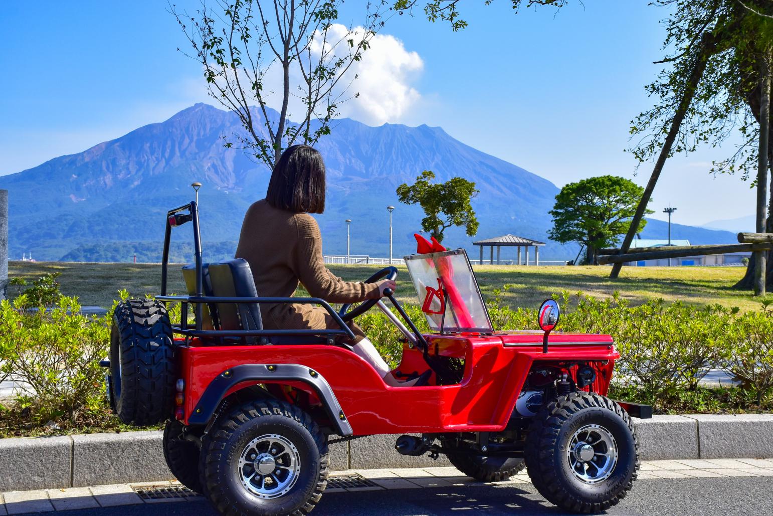 Kagoshima Sightseeing in a Mini Jeep home!-0