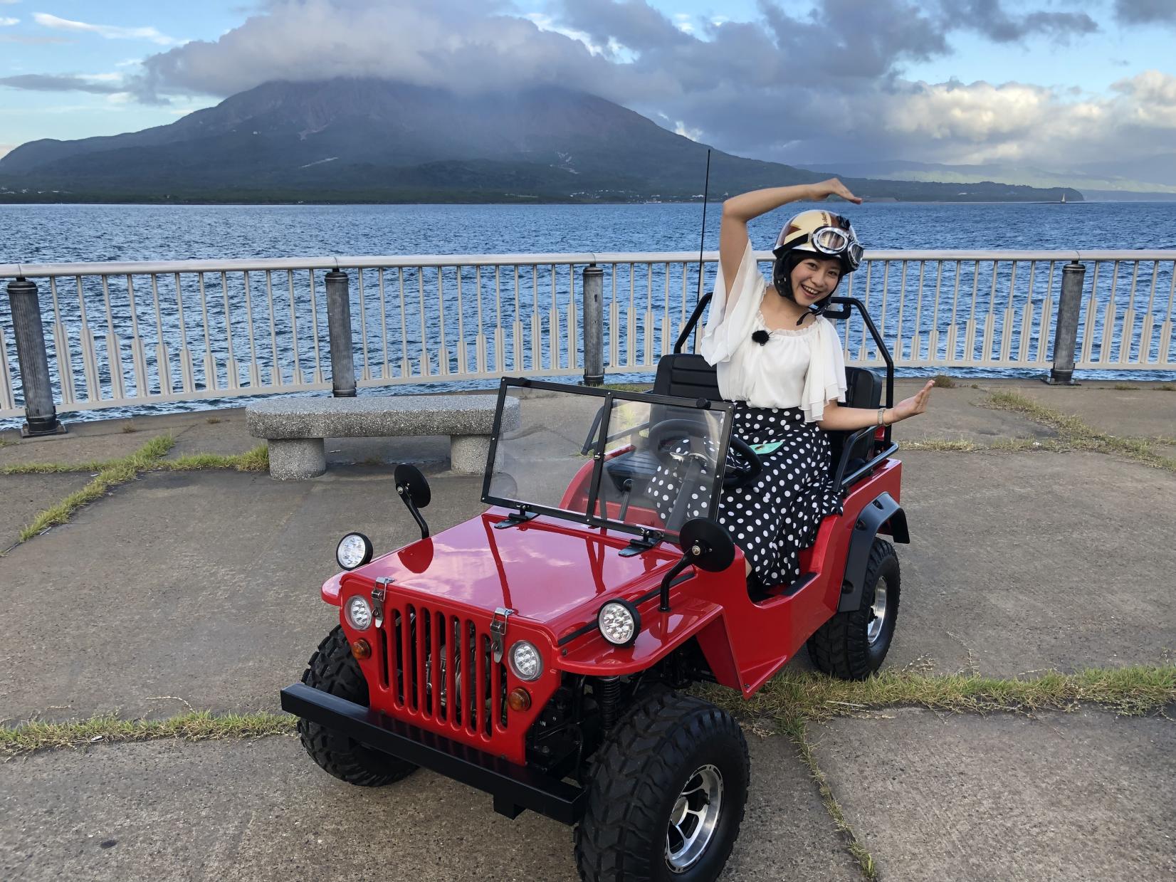 Kagoshima Sightseeing in a Mini Jeep home!-5