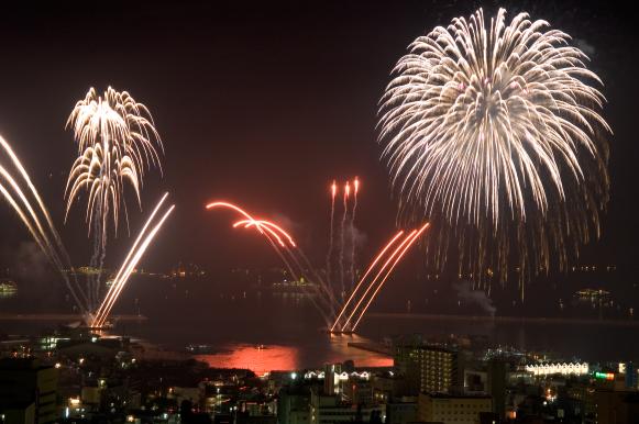Kagoshima Kinko Bay Summer Night Fireworks Display-3