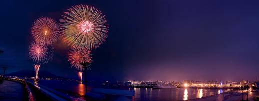 Kagoshima Kinko Bay Summer Night Fireworks Display-1