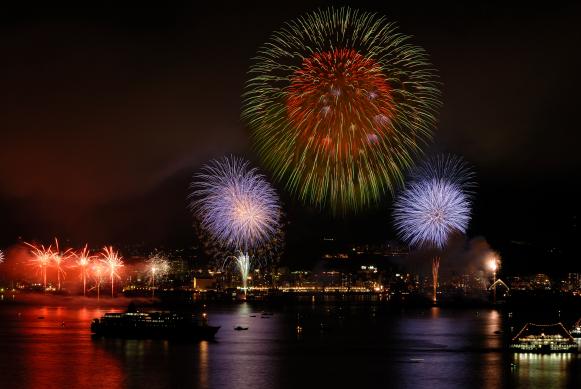 Kagoshima Kinko Bay Summer Night Fireworks Display-6