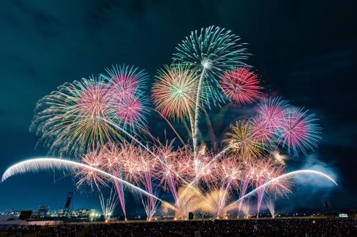 【2025】桜島と芸術花火-0