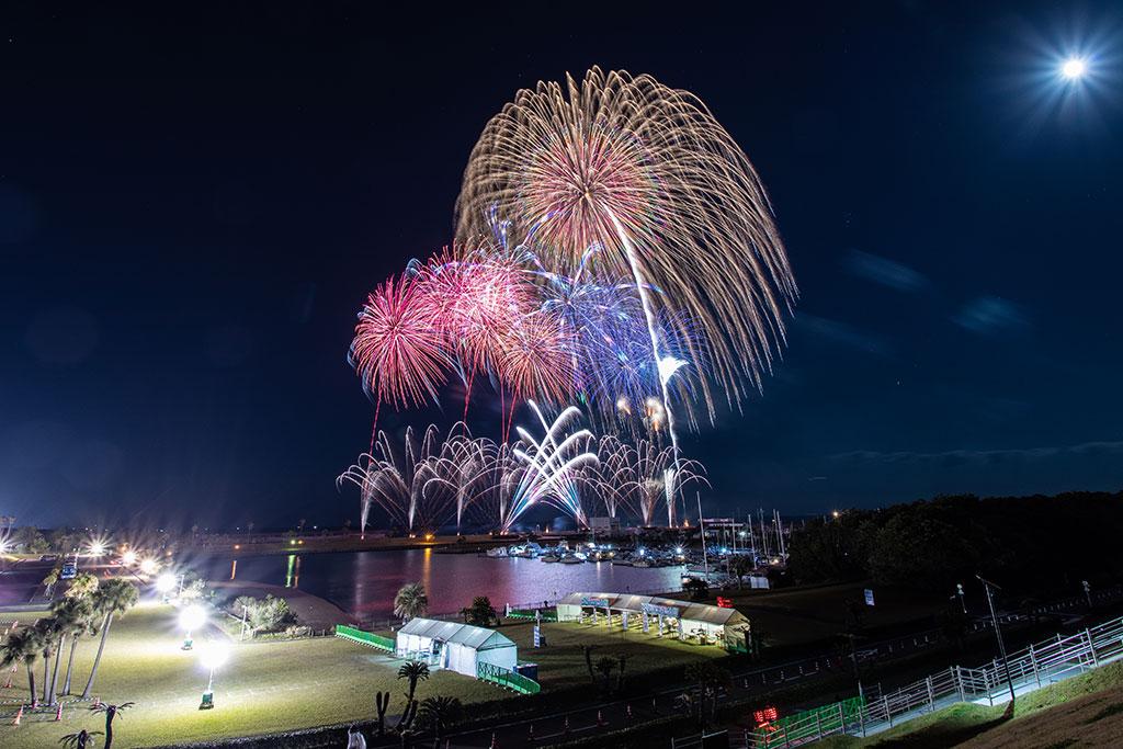 【2024】桜島と芸術花火-3