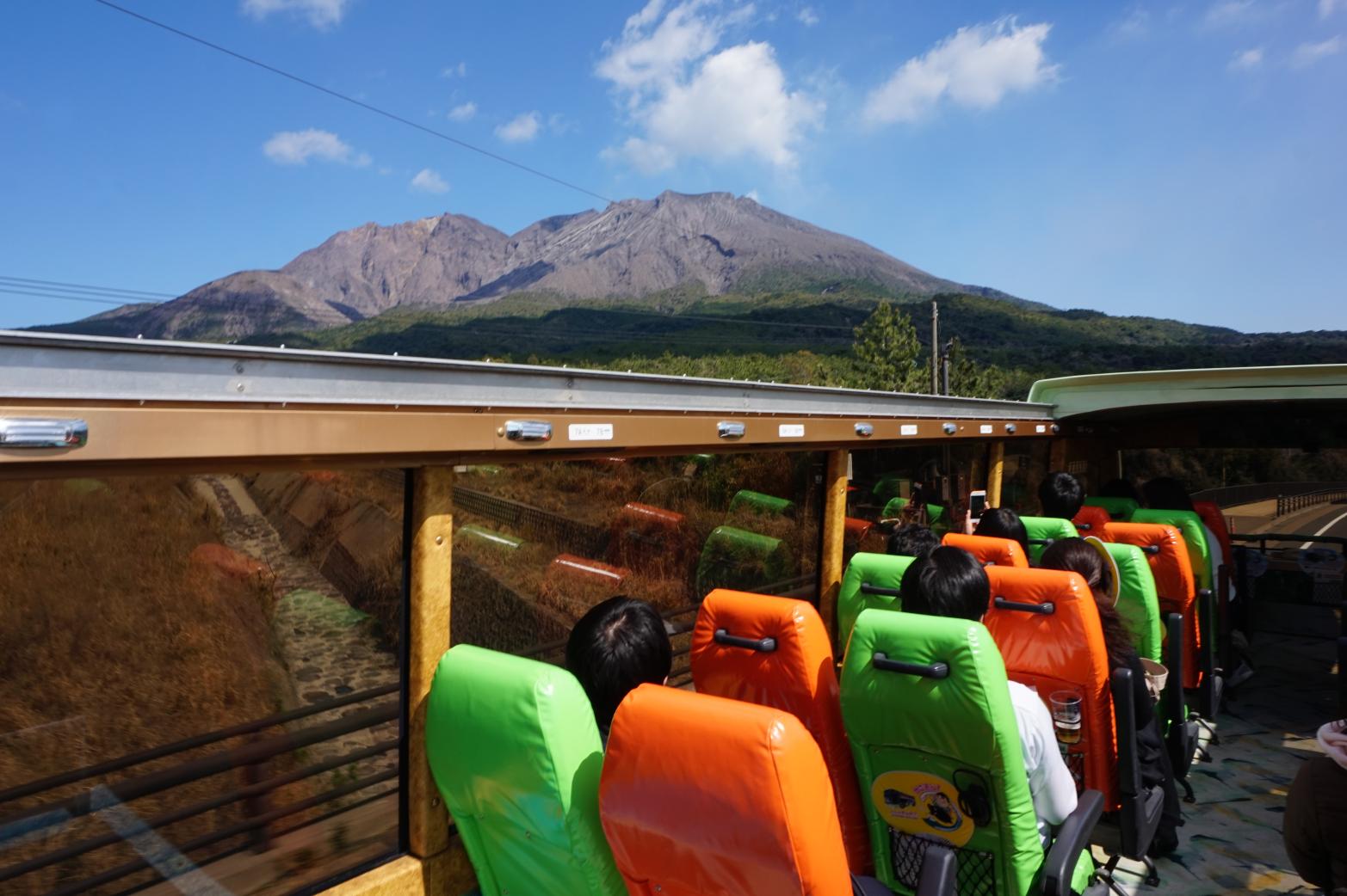 【土日祝日運行】オープンバス　かごんまそらバス　「鹿児島市内＆桜島一周コース」-1