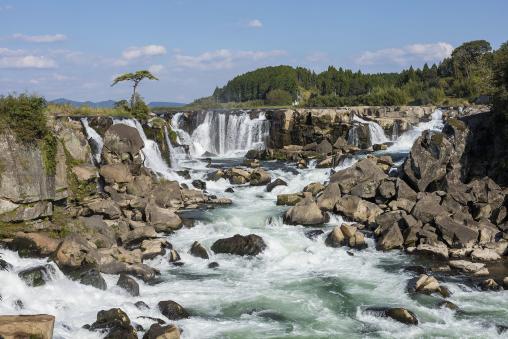 圧巻の曽木の滝エリアでカヌー体験-0